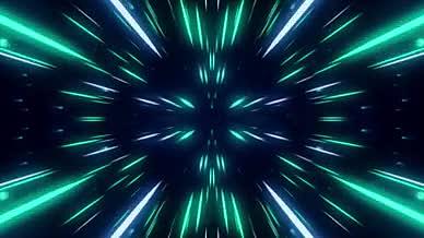 蓝色星际科技风霓虹穿梭背景视频模板视频的预览图